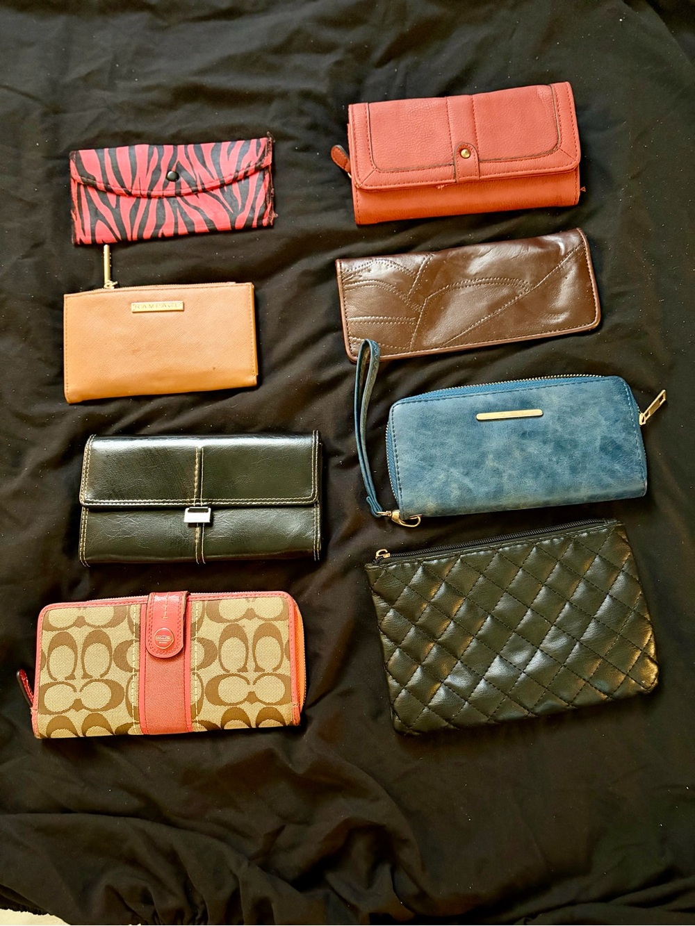 Assorted Women's Wallets and Wristlets - Mixed Colors